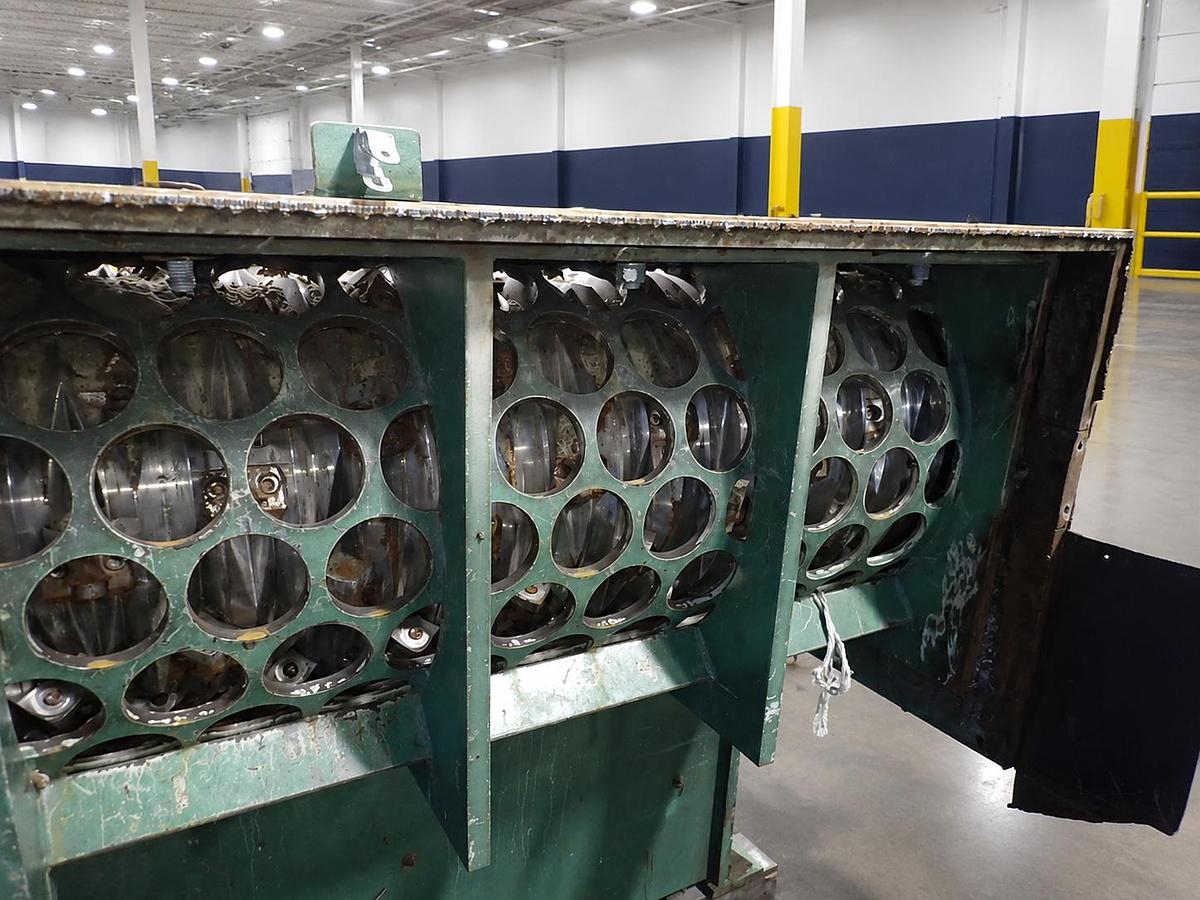 Used 63" GRANUTECH SATURN ROTO-GRIND MODEL M160H SINGLE SHAFT SHREDDER 200 HP 