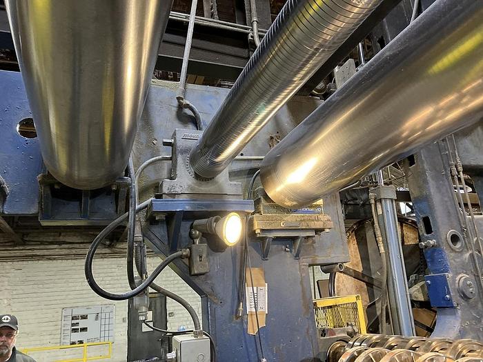 Used 102" LANGSTON TWO DRUM SLITTER REWINDER MAX DIAMETER 72" NEW ROCKWELLL DRIVES IN 2021