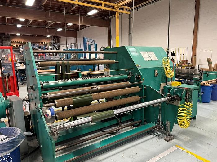 Used 62" DUSENBERY 10000-24 DUPLEX SLITTER REWINDER