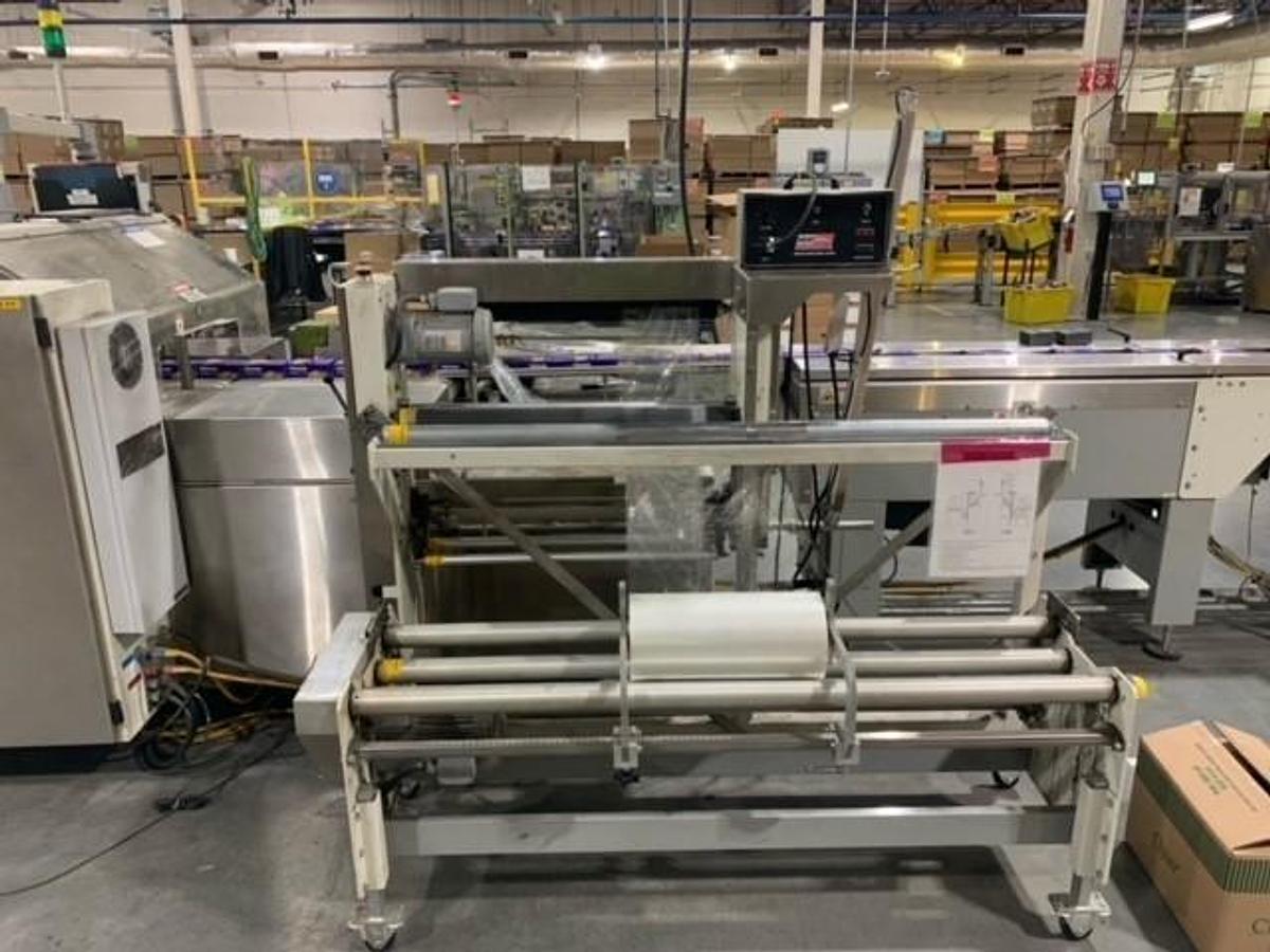 Used TEXWRAP T - 205 HIGH SPEED ORBITAL SERVO SIDE SEAL SHRINK SYSTEM