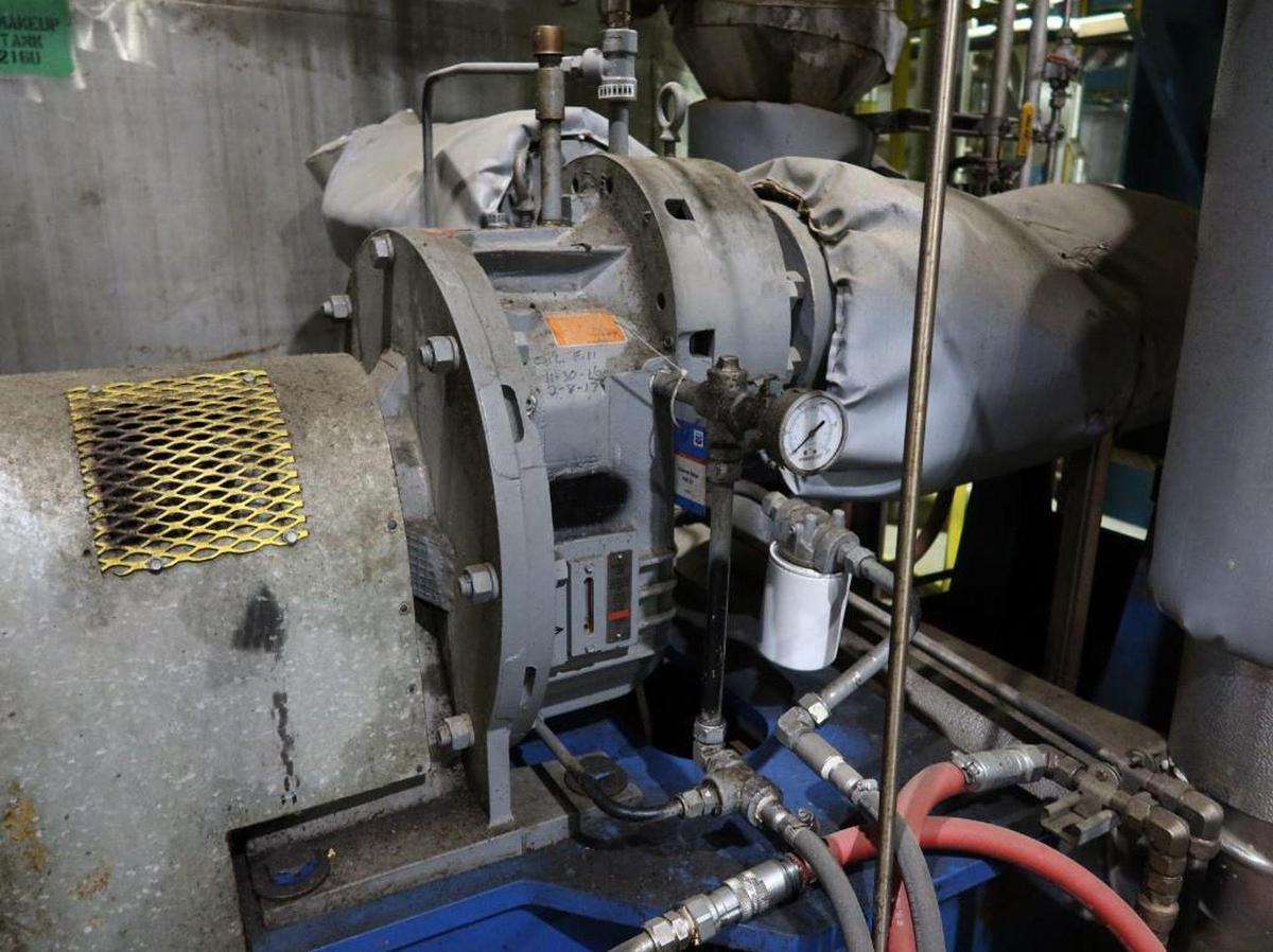 Used SUNDYNE HONEYWELL SERIES P-3000 MODEL P3-ARM-60 BOILER FEEDWATER PUMP WITH 150 HP MOTOR