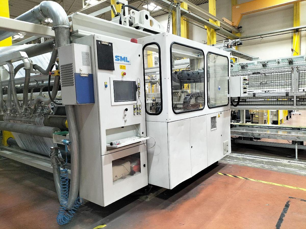 Used 98.4"/2500mm WIDE SML MODEL CAST COEX 5 5 LAYER CAST FILM EXTRUSION LINE