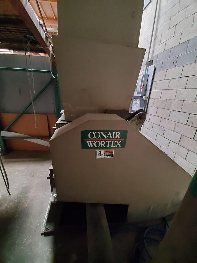 Used CONAIR WORTEX GRANULATOR WITH BLOWER 50 HP