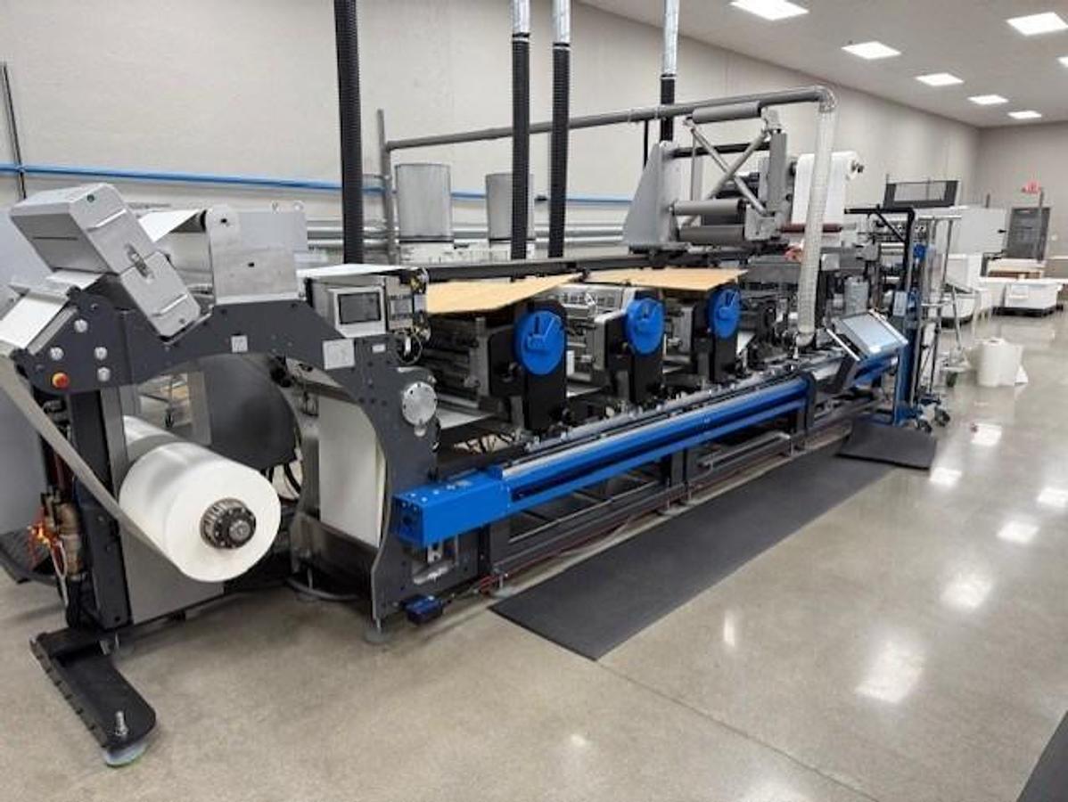 Used 17.5"/445mm GALLUS LAVELMASTER 440 8 COLOR FLEXO PRESS MFG 2022