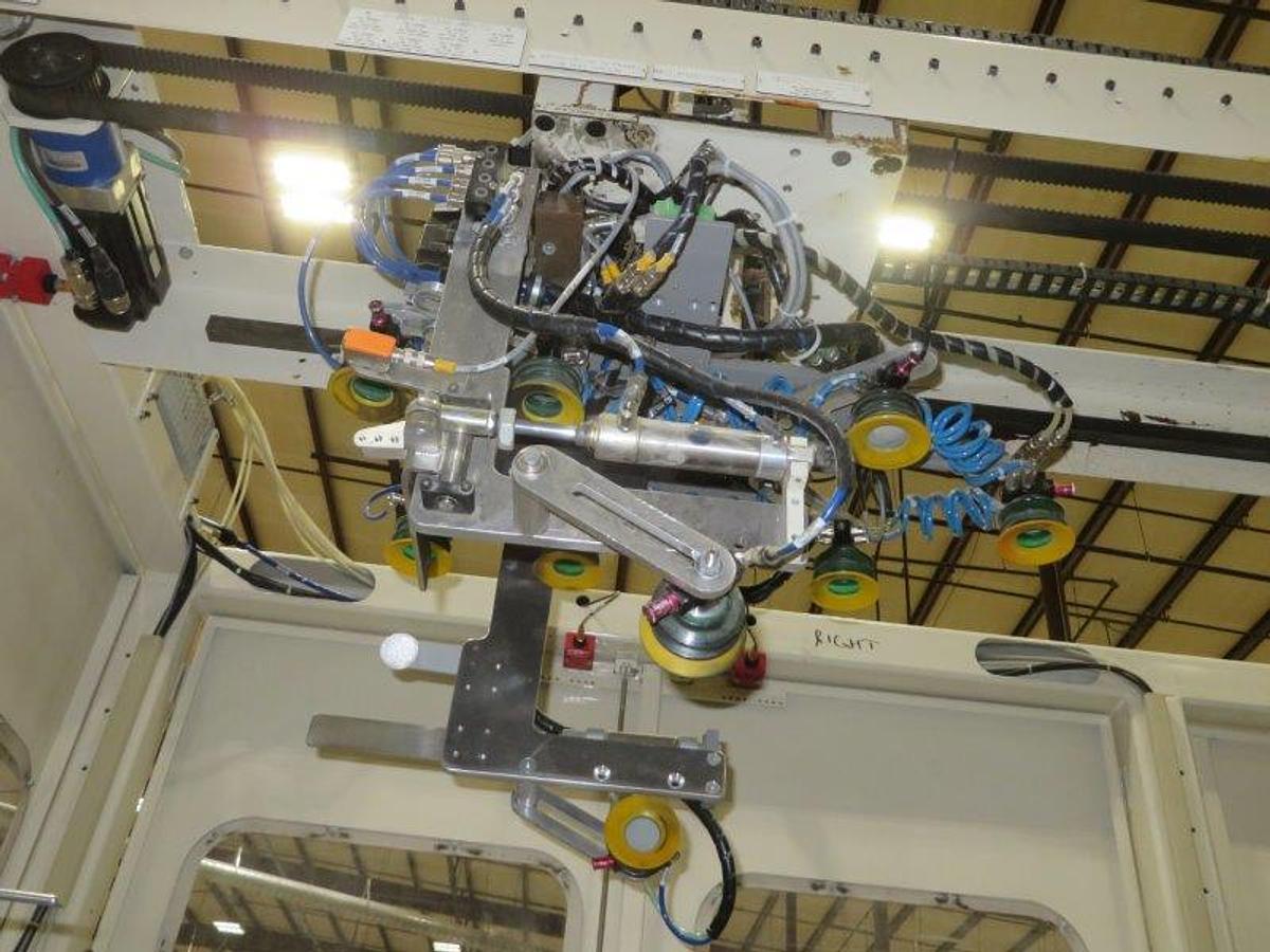 Used 2010 BAOSUO ULTRA COMPACT 102" KITCHEN TOWEL REWINDING LINE WITH LOG SAW AND PACKAGING