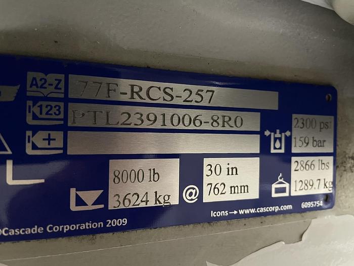 Used 12,000 POUND HYSTER S120FTPRS FORKLIFT WITH PAPER ROLL CLAMP MFG. 2018