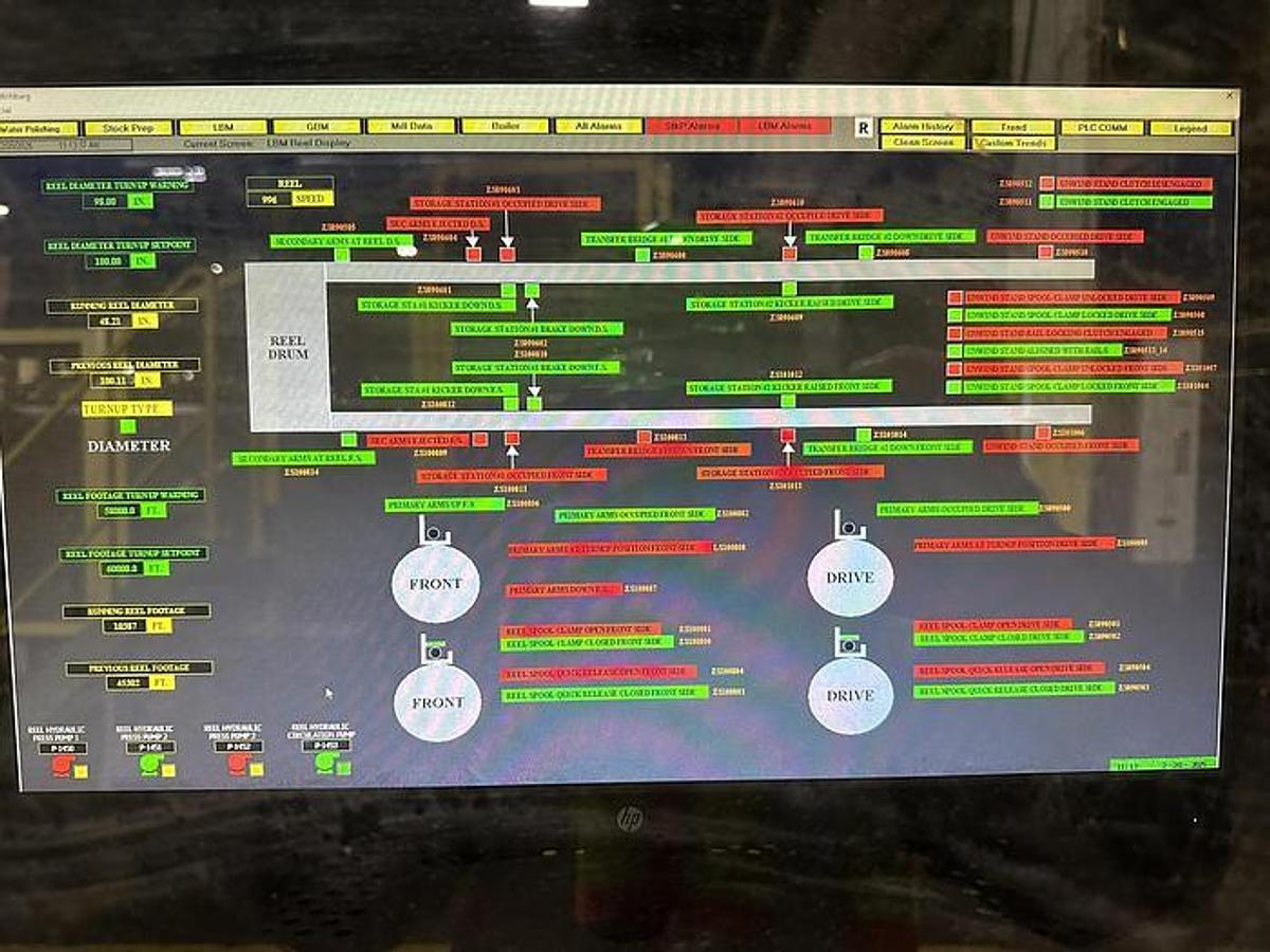 Used 110" (2.794mm) VOITH FOURDRINIER PAPER MACHINE MANUFACTURED 2002