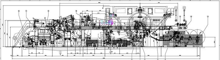 Used 108" (2.75M) RECARD CRESCENT FORMER TISSUE MACHINE 70 TPD PM15