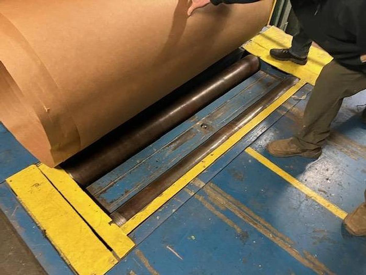 Used 65" WIDE ROLL WRAPPER KRAFT PAPER