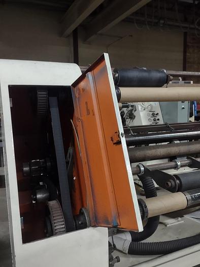 Used 62" DUSENBERY 635 DUPLEX SLITTER REWINDER DRIVE AND MOTOR UPDATE