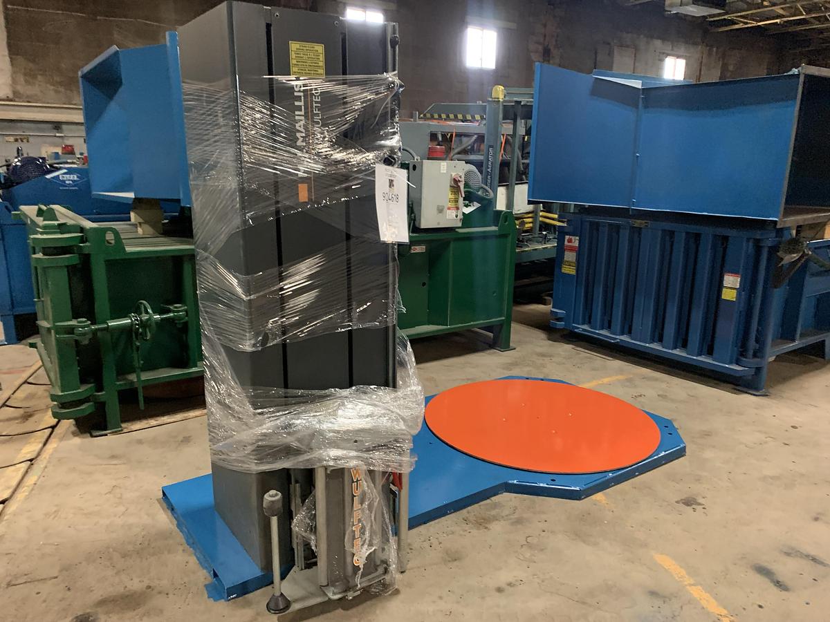 Used M.J. MALLIS WULFTEC WSML-150-B PALLET WRAPPER LOW PROFILE
