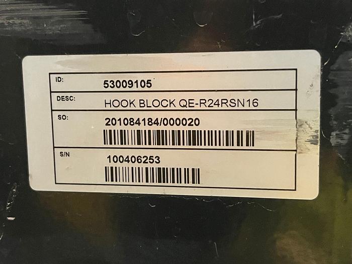 Used KONECRANES 25 TON CAPACITY ELECTRIC HOIST WITH TROLLEY 575V 60HZ BUILT 2019