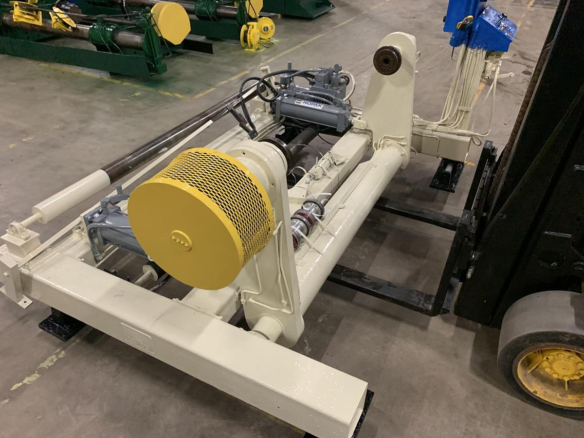 Used LEMBO 60" WIDE SHAFTLESS FLOOR PICK UP 50" DIA. UNWIND STAND