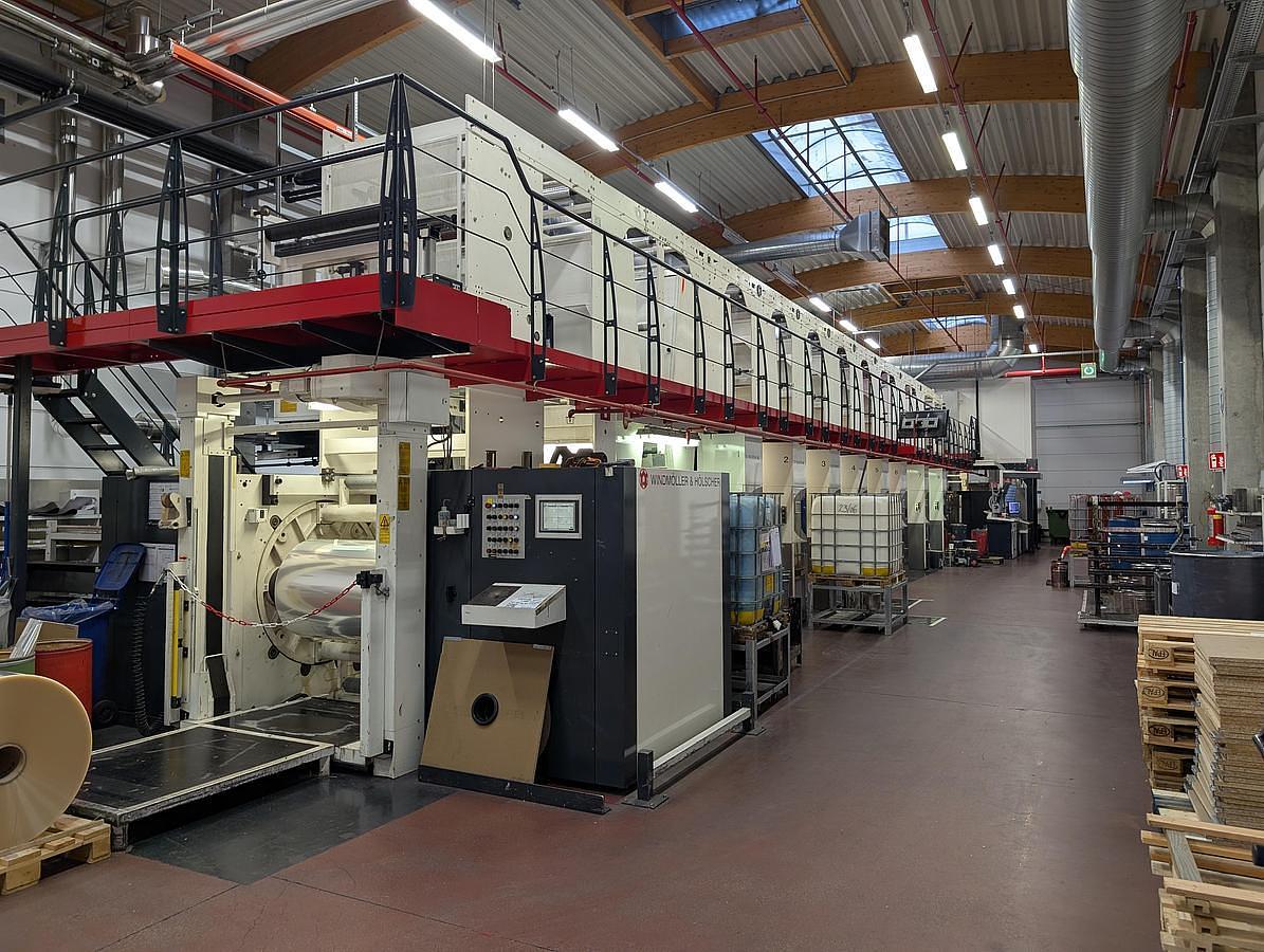 Used 40" WIDE W&H HELIOSTAR 8 COLOR ROTOGRAVURE PRINTING PRESS