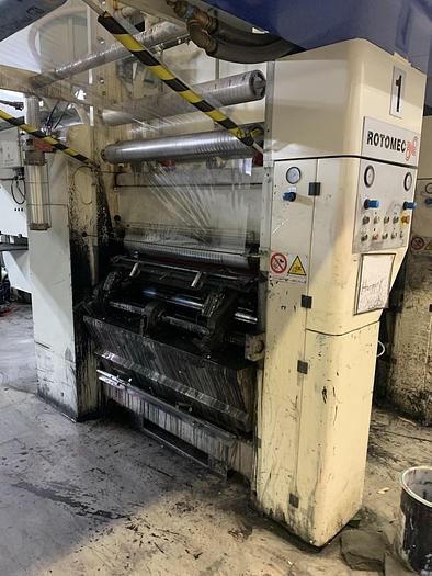 Used 40" ROTOMEC MODEL RS 4003 10 COLOR ROTOGRAVURE PRESS (SOLVENT INK) MFG. 2006