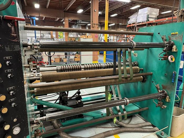 Used 62" DUSENBERY 10000-24 DUPLEX SLITTER REWINDER
