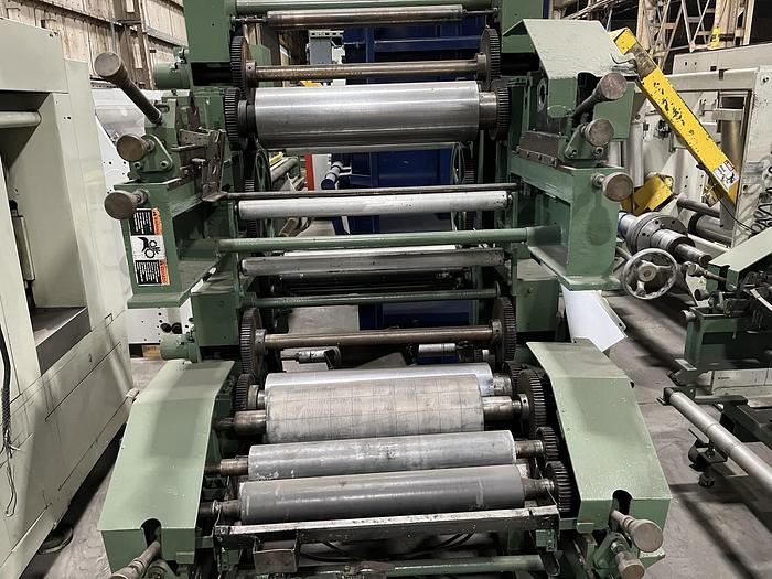 Used 22" WOLVERINE CUBLINE MODEL 21-1 INLINE FLEXO PRESS 1 COLOR