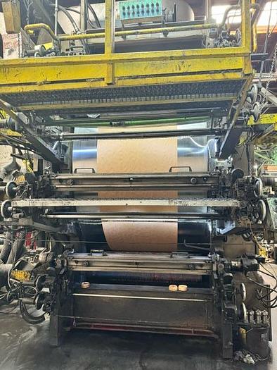 Used 55" WIDE PCMC 8 COLOR CI PRESS - 50" UNWIND & REWIND DIAMETERS