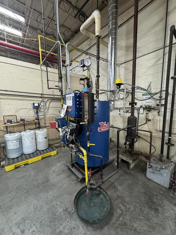 Used HURST BOILER MODEL 4VT-G-15-15 MAX 630,000 BTU/HR