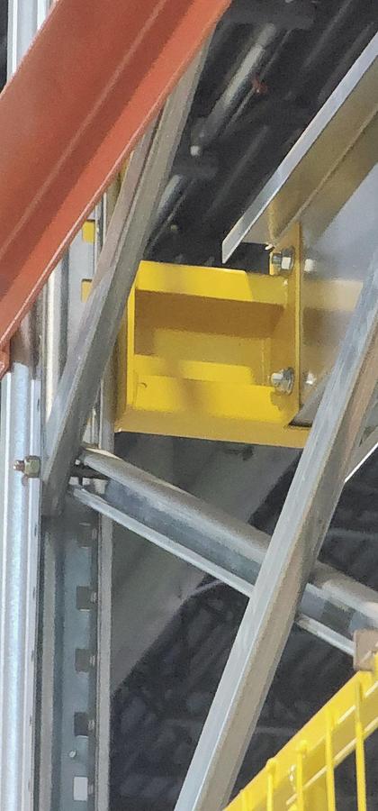 Used SSI SCHAEFER AUTOMATIC FIFO PALLET RACKING STORAGE SYSTEM WITH 3 ORBITERS - MFG 2021