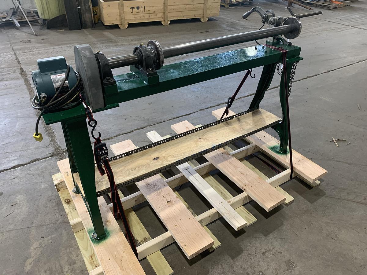 Used DUSENBERY 60" MANUAL CORE CUTTER 3" & 6" CORES