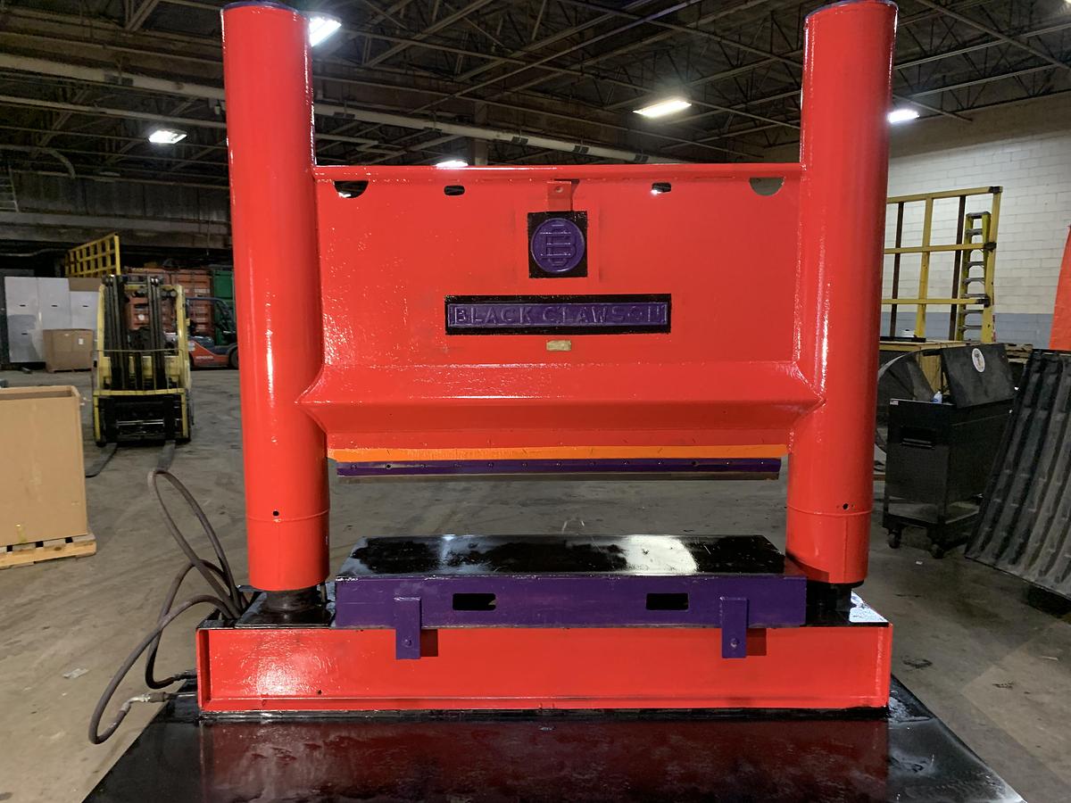 Used 60" WIDE BLACK CLAWSON ROLL SPLITTER 72" DIAMETER