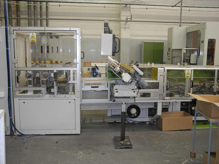 Used HARRO HOFLIGER FACIAL TISSUE CARTONER MODEL BK40-9