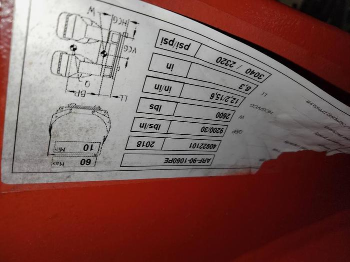 Used 12,000 POUND CAPACITY HYSTER MODEL S120FTPRS FORKLIFT WITH CASCADE ROLL CLAMP 2018