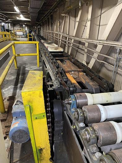 Used 375' 5000LB CAPACITY IN FLOOR ROLL HANDLING SYSTEM