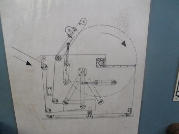 Used 54" WIDE JENNERJAHN SINGLE POSITION REWINDER