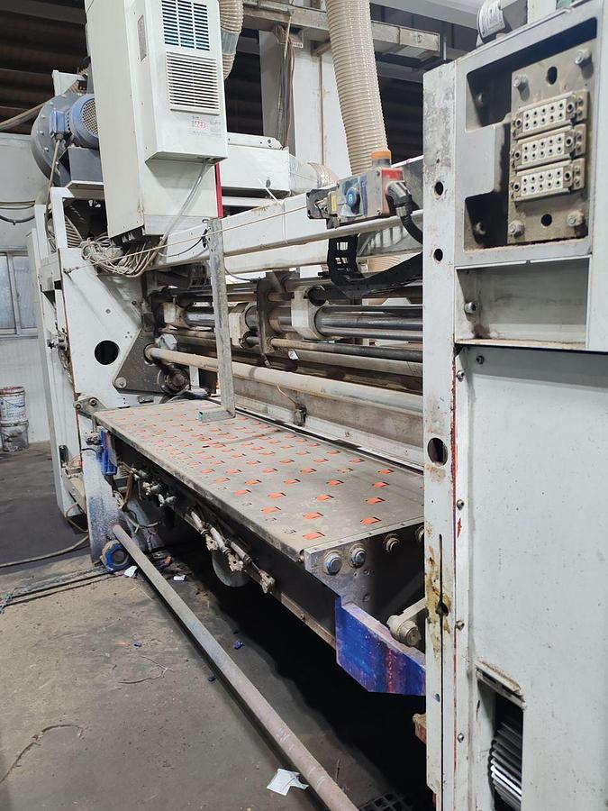 Used BOBST 924 4 COLOR FLEXO PRINTER SLOTTER ROTARY DIE CUTTER