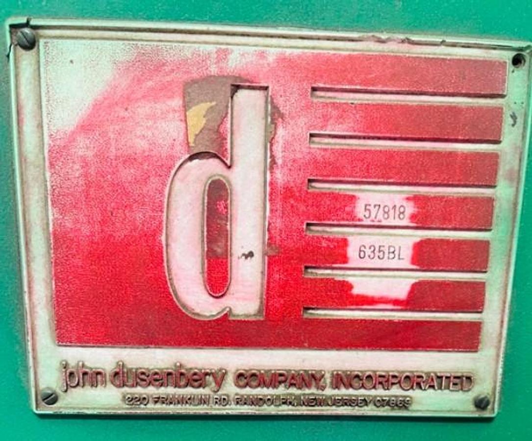 Used 54" DUSENBERY DUPLEX SLITTER MODEL 635 BL 18" REWIND DIAMETER
