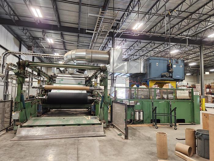 Used 135" WIDE PCMC 4 COLOR FLEXOGRAPHIC PRINTING PRESS ALLEN BRADLEY CONTROLS & SERVO UPGRADE 2013