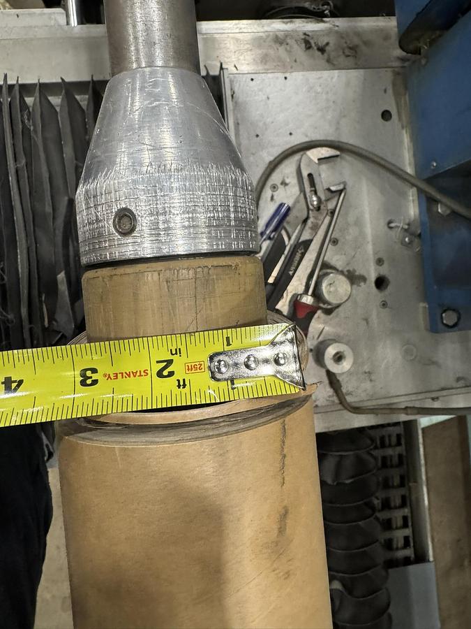 Used 60" WIDE LEVER LS1500 AUTOMATIC SINGLE KNIFE BALONEY CUTTER 16" DIAMETER