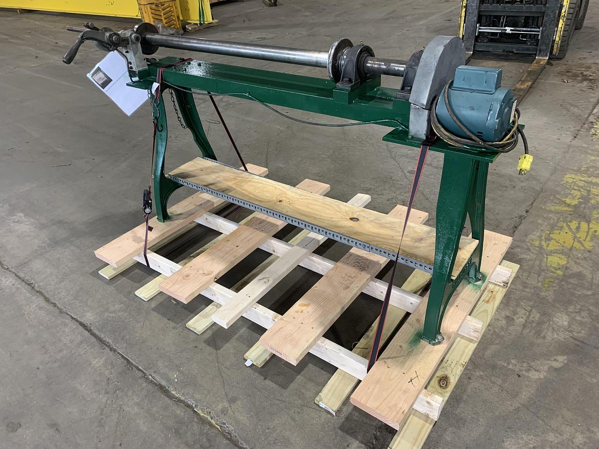 Used DUSENBERY 60" MANUAL CORE CUTTER 3" & 6" CORES