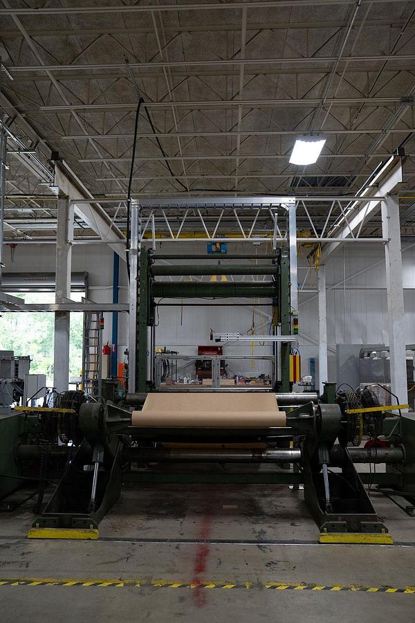 Used 72" CAMERON TWO DRUM SLITTER REWINDER MODEL 438 - 60" REWIND WITH A&F SHAFTLESS UNWIND STAND