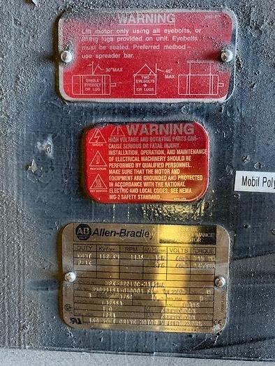 Used ALLEN-BRADLEY KINETIX HIGH PERFORMANCE AC MOTOR