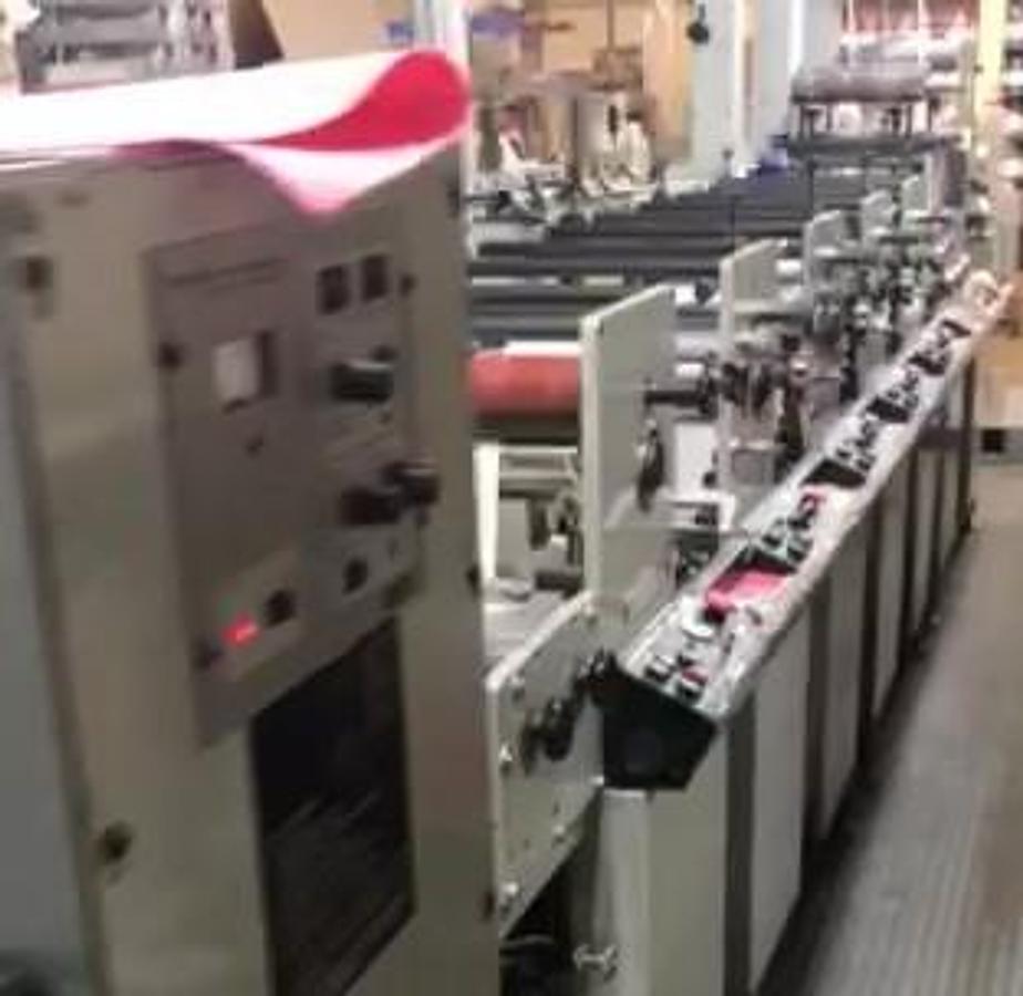 Used 13" ALLIED MODEL 313 4 COLOR 3 DIE STATION FLEXO PRESS