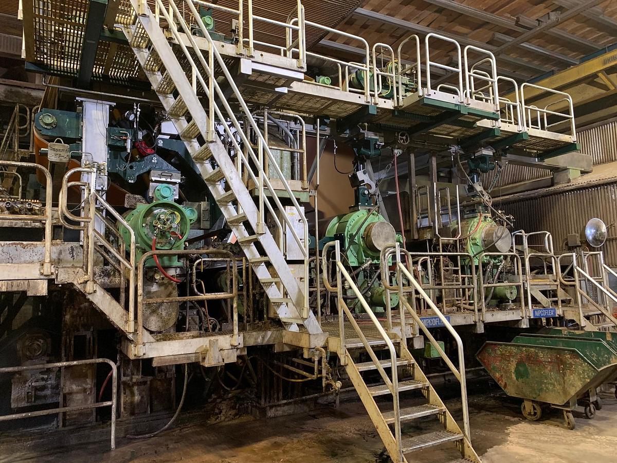 Used 110" (2.8M) VOITH FOURDRINIER PAPER MACHINE WITH DUOFORMER D SHOE PRESS SECTION MANUFACTURED 2002