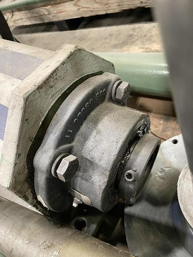 Used 97" POWELL SHAFTLESS FLOOR PICK UP UNWIND STAND 72" DIAMETER