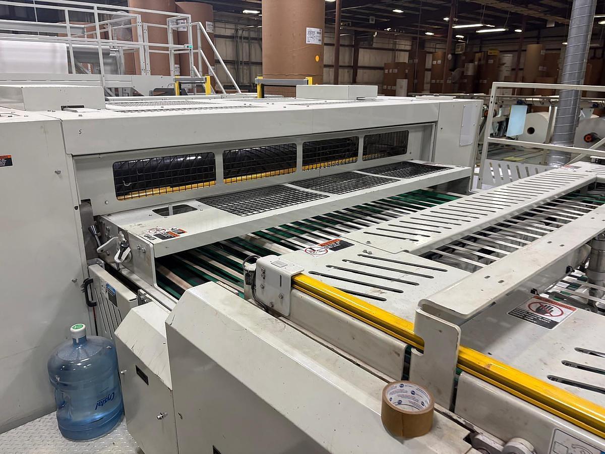 Used 98" WIDE BW PAPERSYSTEMS / MARQUIP FALCON 2500 DUAL ROTARY SHEETER - MFG 2018
