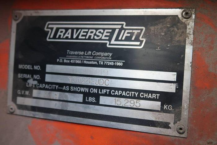 Used TRAVERSE LIFT TL-10049 ROUGH TERRAIN VARIABLE REACH FORKLIFT - ON HOLD JF