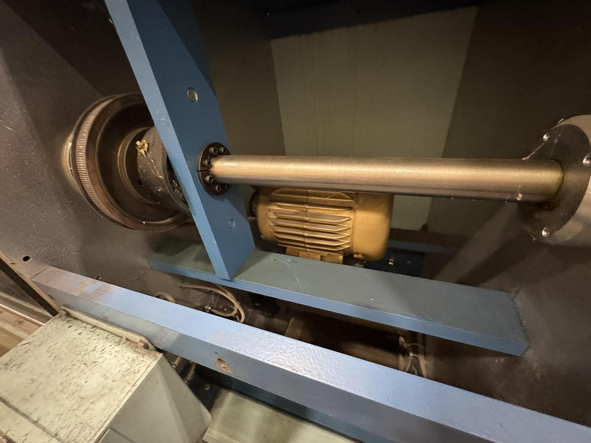 Used 60" WIDE LEVER LS1500 AUTOMATIC SINGLE KNIFE BALONEY CUTTER 16" DIAMETER