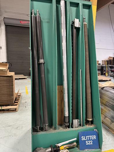 Used 62" DUSENBERY 10000-24 DUPLEX SLITTER REWINDER