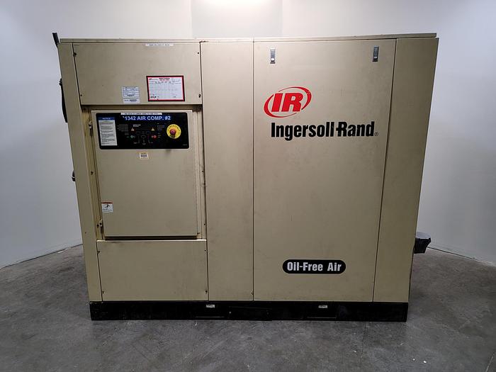 Used 125 HP INGERSOLL-RAND OIL-FREE ROTARY SCRW AIR COMPRESSOR