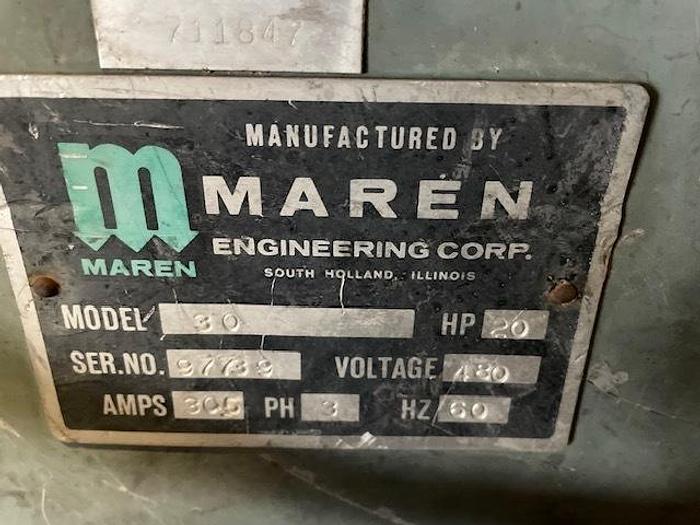 Used MAREN MODEL 30 SHREDDER 20 HP