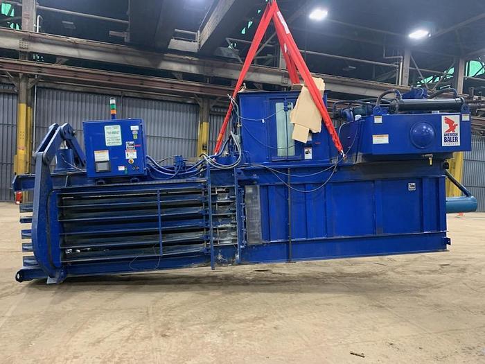 Used 75 HP AMERICAN BALER 9" CYLINDER AUTO TIE HORIZONTAL BALER MODEL 5029H975