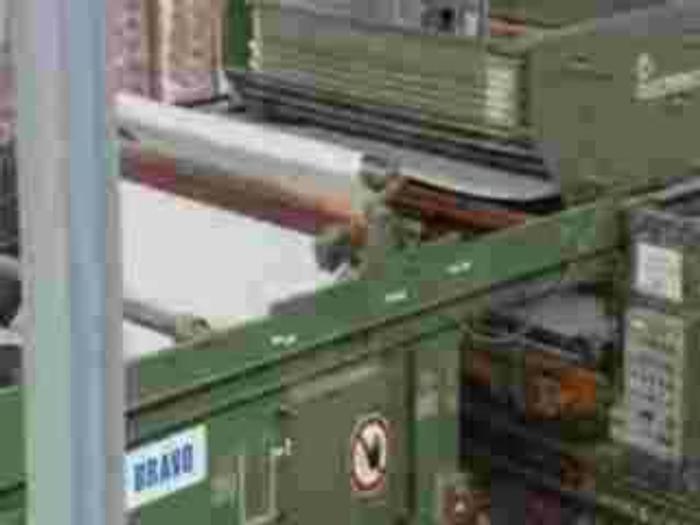 Used 106" (2700MM) PERINI BRAVO KITCHEN TOWEL AND TOILET ROLL LINE