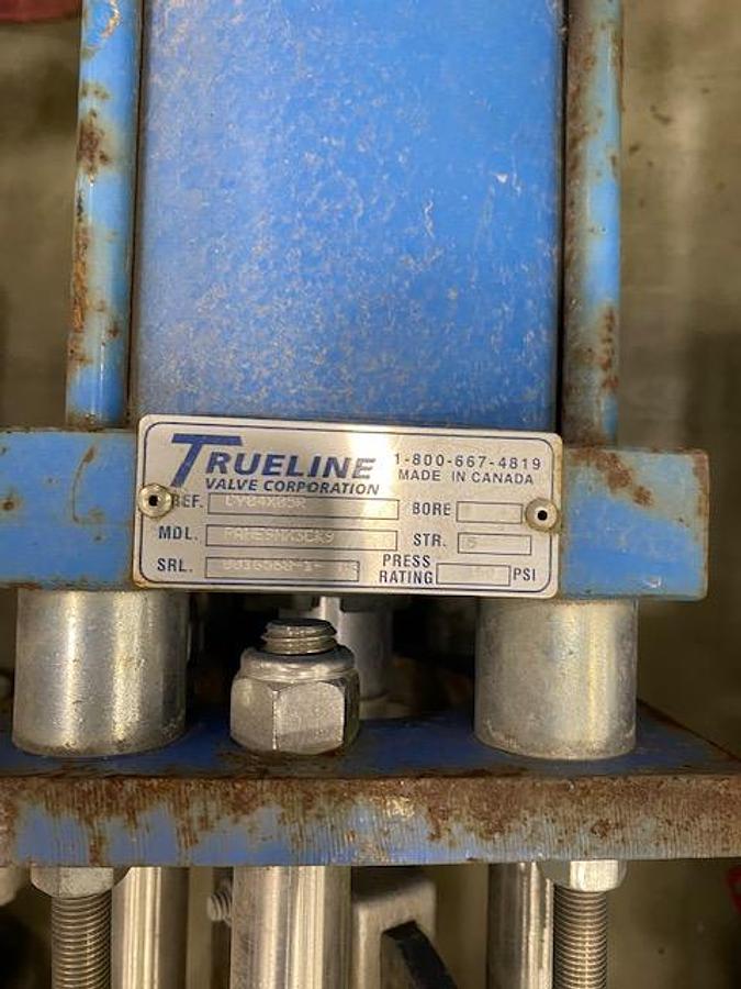 Used MANUAL & PNEUMATIC SS SLIDE GATE VALVES, LOT OF (8) 3",4",6" & 8"