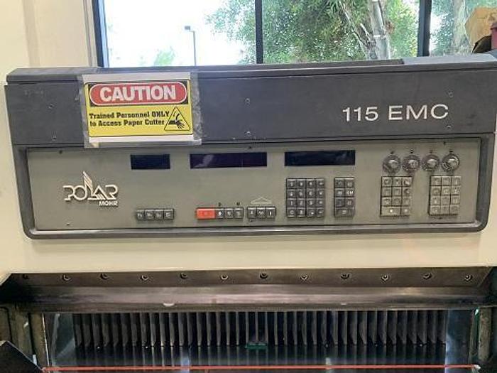 Used 45" POLAR 115 EMC GUILLOTINE CUTTER